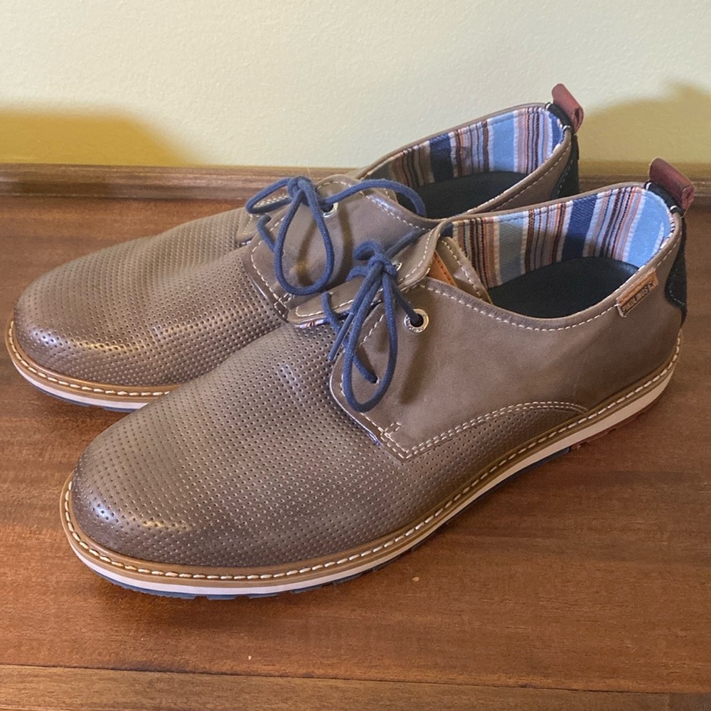 PIKOLINOS Brown Leather Men's Shoes